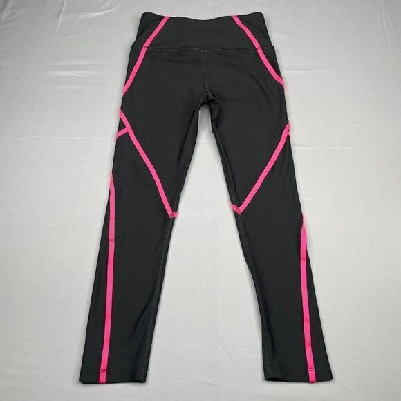 Under Armour Fitted Compression Cropped Legging Gray Pink - Picture 3 of 9